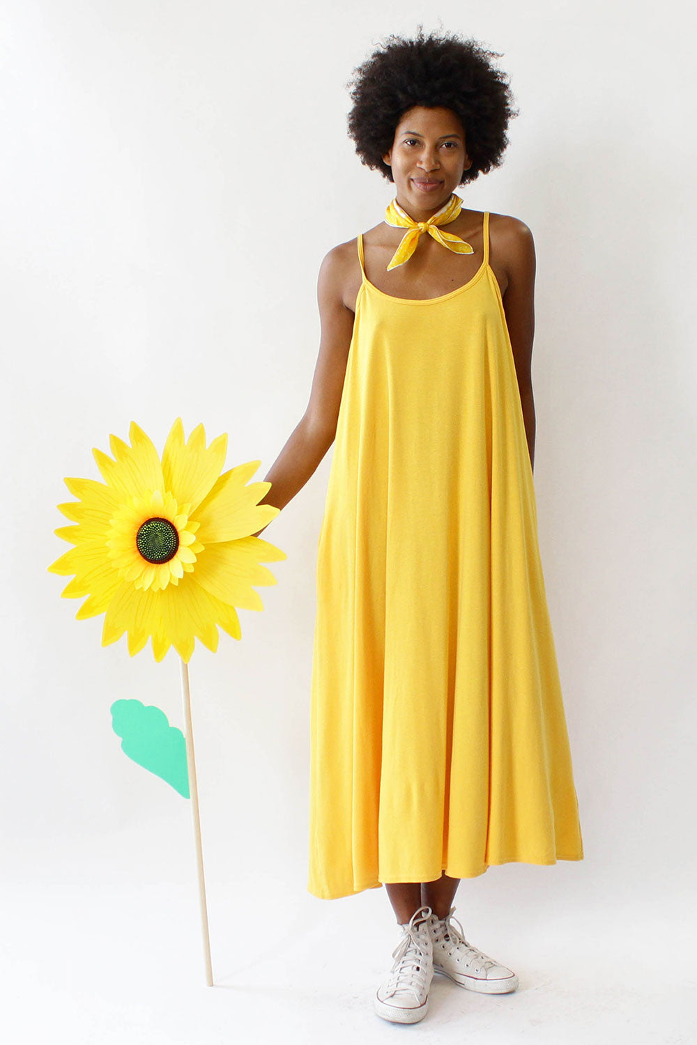 Sunshine Saffron Flare Dress