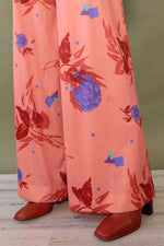 Pop Floral Coral Palazzo Ensemble M-M/L