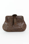 Buttery Woven Leather Clutch