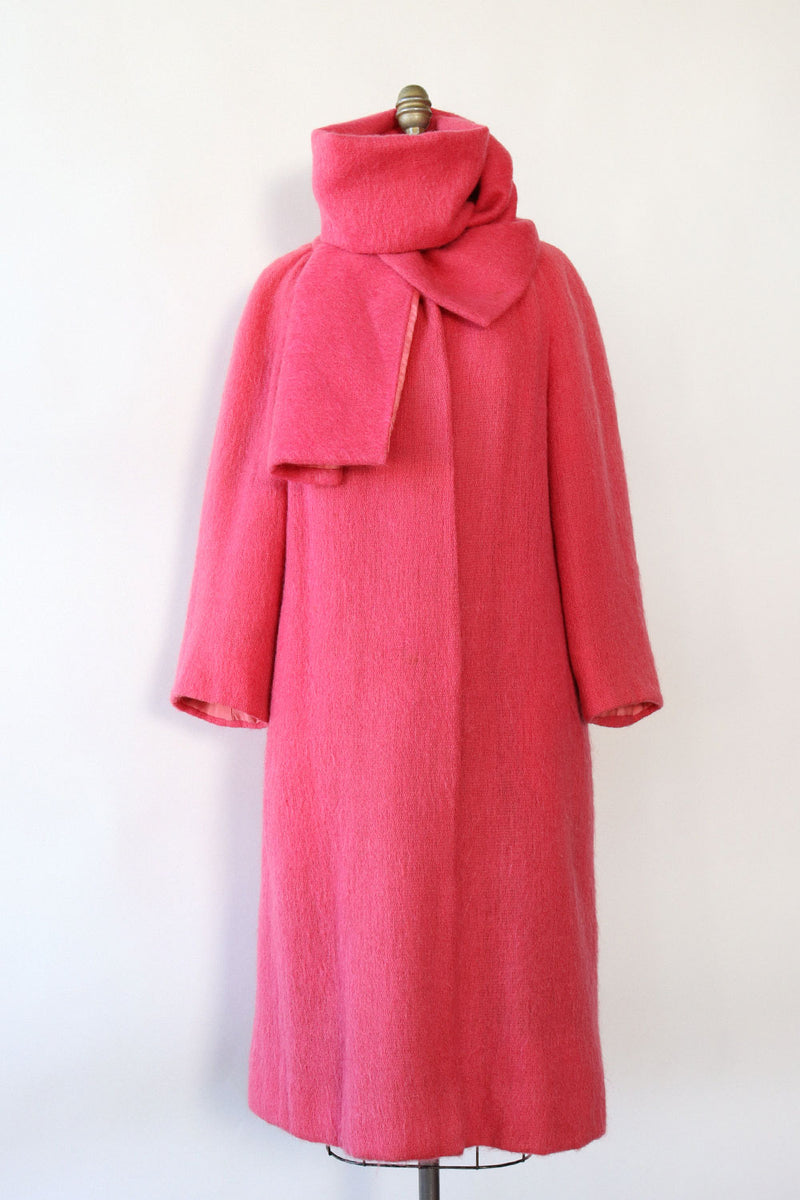 Mohair-blend coat