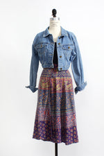 Block Print Sunset Wrap Skirt