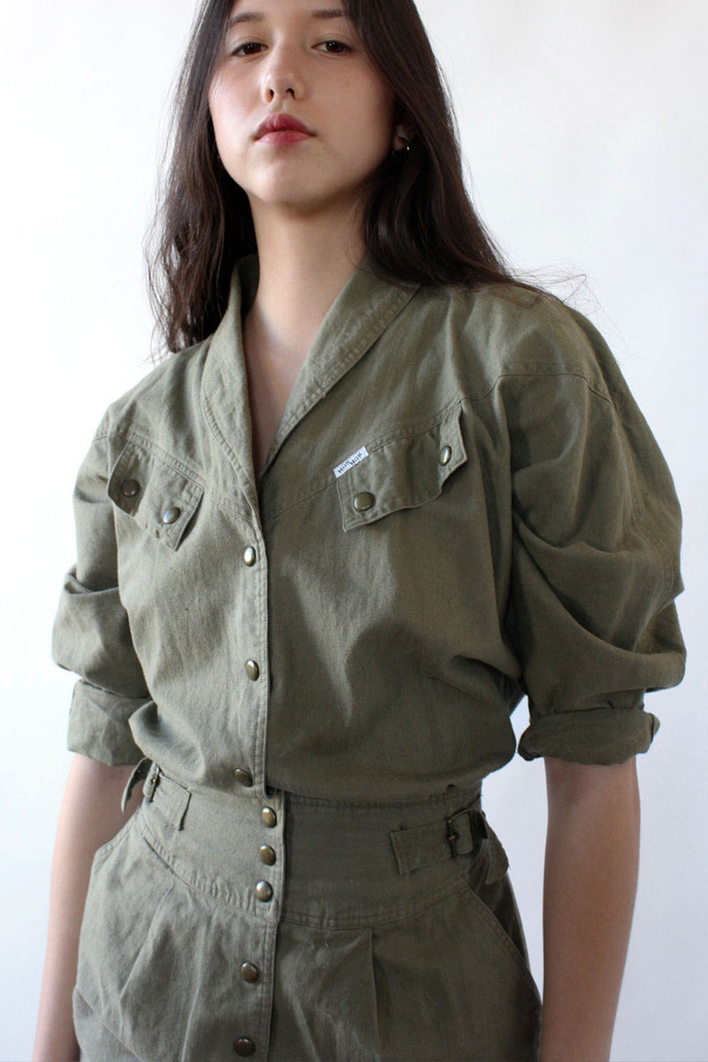 Army Green Utility Dress M/L OMNIA Army Green Utility Dress M/L OMNIA