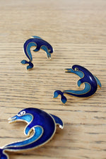 Dolphin Fam Earrings & Pin Set