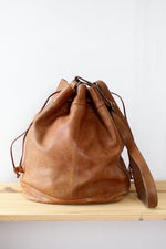 Slouchy Chestnut Bucket Bag {XL}