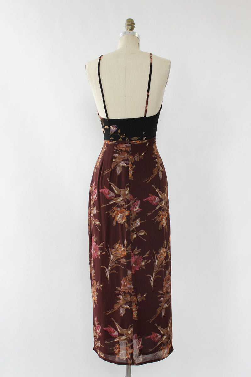 Wine and Roses Maxi Skirt XS/S