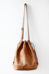 Slouchy Chestnut Bucket Bag {XL}