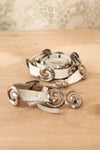 Silver Swirl Sash Belt
