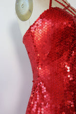 Hot Fire Sequin Cage Dress S/M