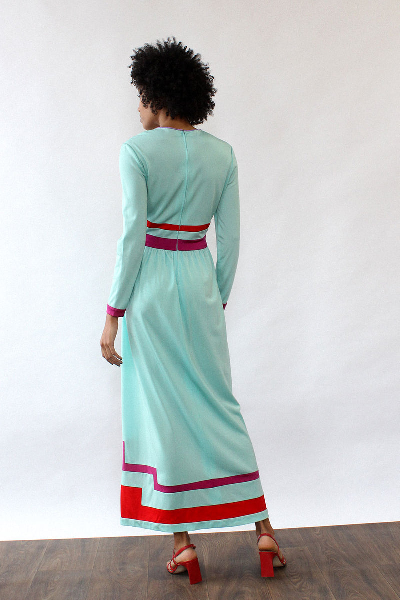 Janelle Geometric Maxi Dress M