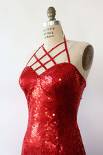 Hot Fire Sequin Cage Dress S/M