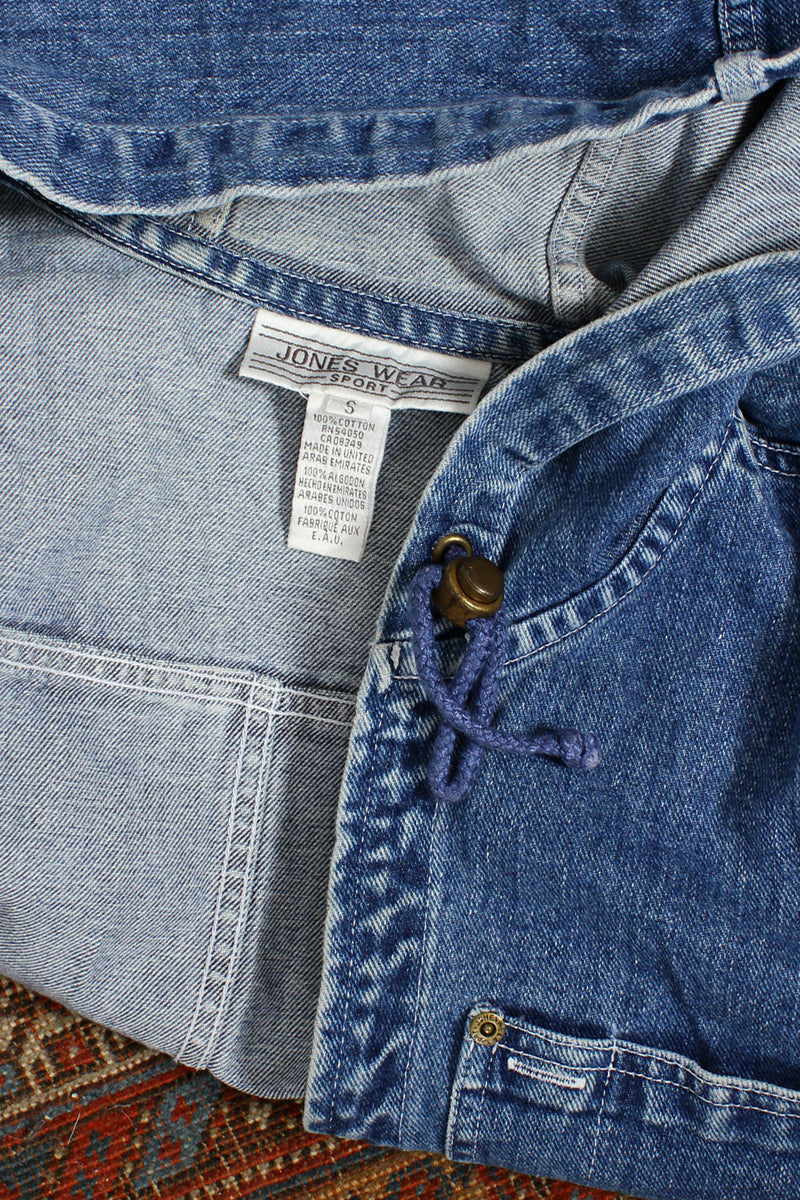 Hood & Zip Denim Jacket M