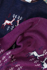 Purple Deer Love Sweater M/L