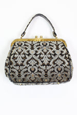 Icy blue 60s carpet bag