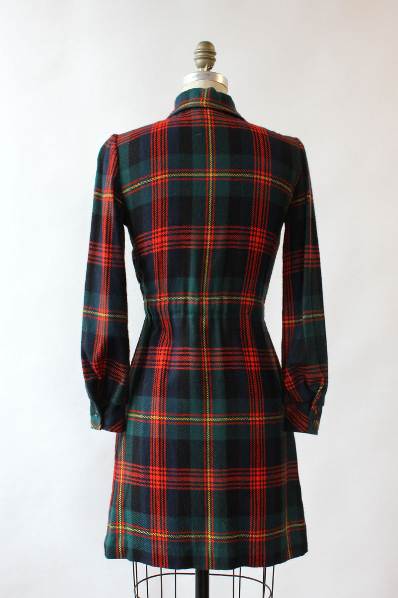 Plaid Flannel Shirtdress S-S/M