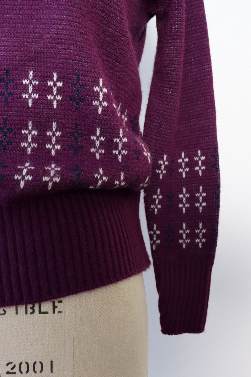 Purple Deer Love Sweater M/L
