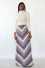 Crissa Linea Ivory Chevron Dress XS-M
