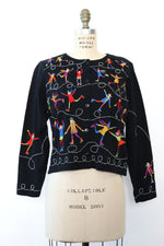 Michael Simon Ice Skater Cardigan M