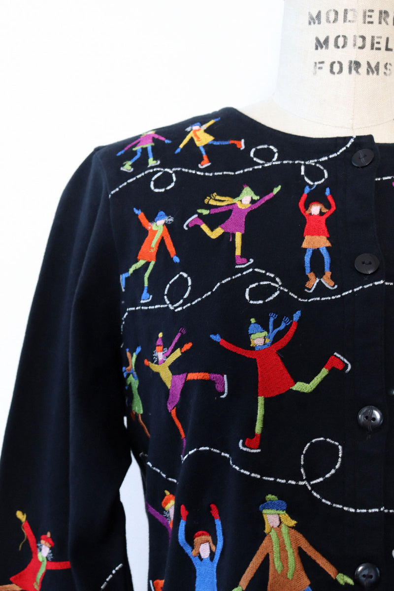 Michael Simon Ice Skater Cardigan M