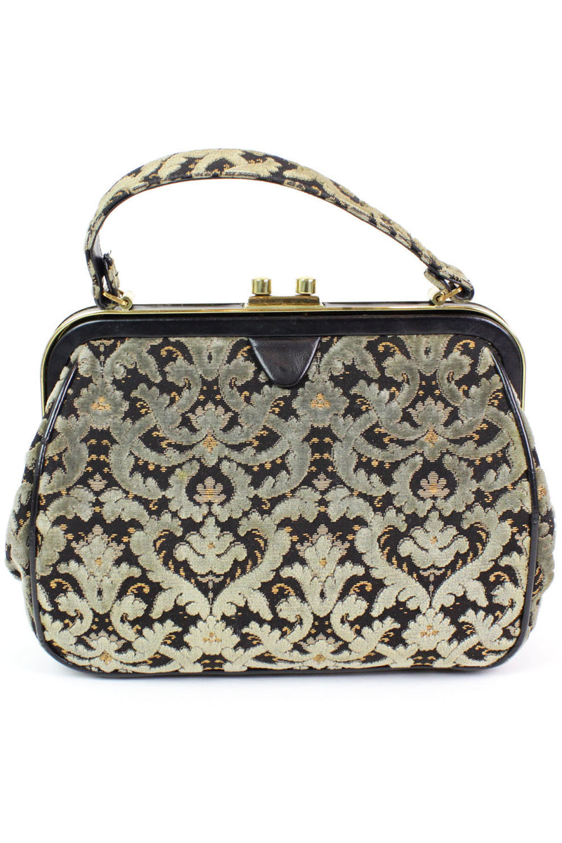 Icy blue 60s carpet bag