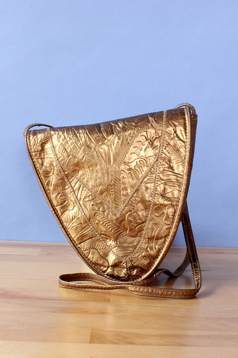 Bronze Tooled '80s Bag