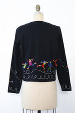 Michael Simon Ice Skater Cardigan M