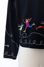 Michael Simon Ice Skater Cardigan M