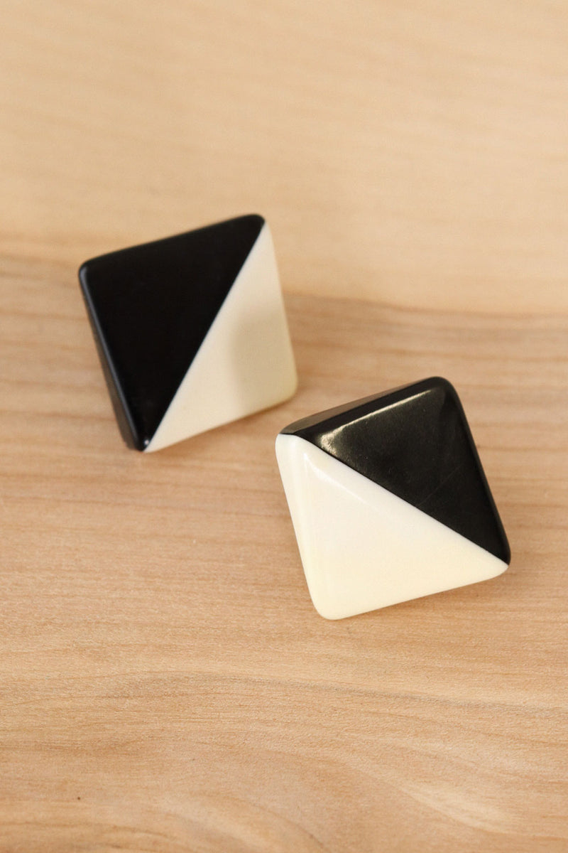 Mod Two Tone Earrings