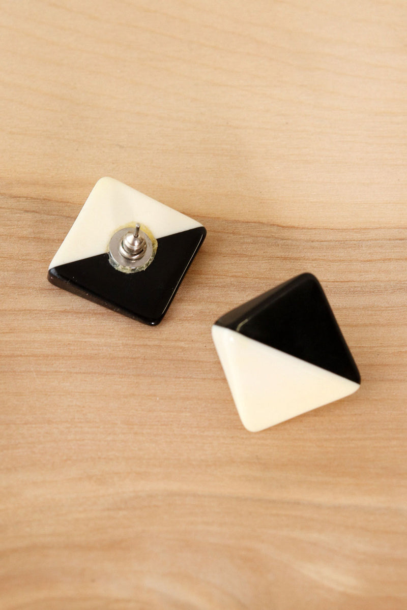 Mod Two Tone Earrings
