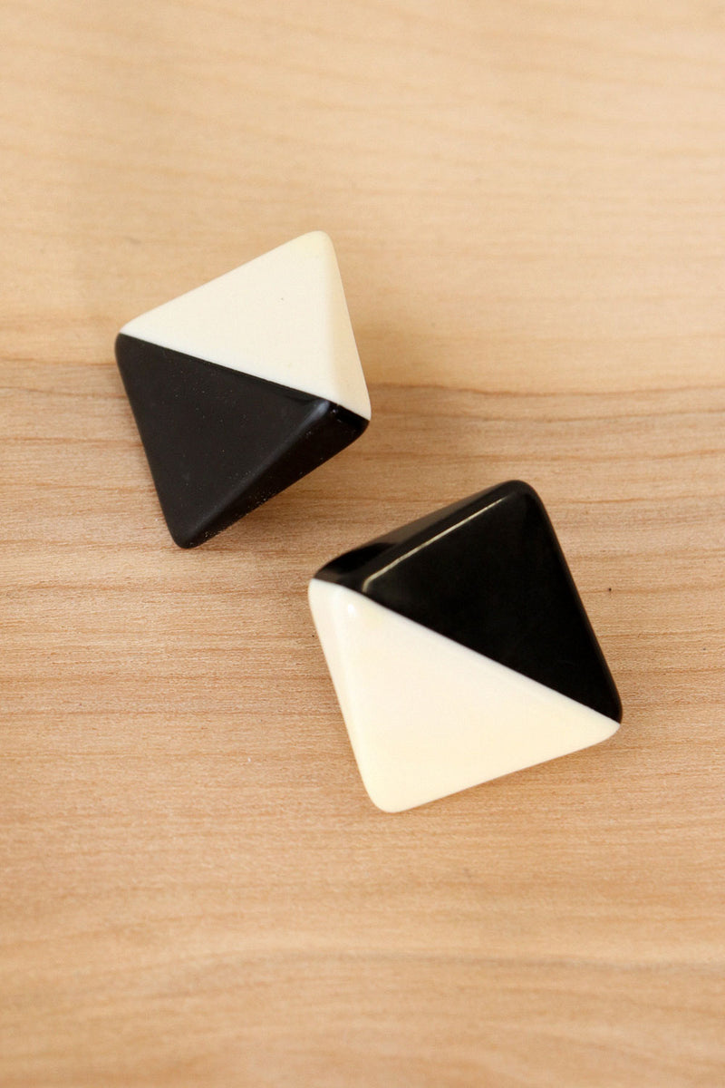 Mod Two Tone Earrings