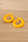 Mustard Swirl Earrings