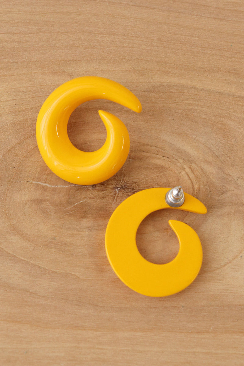 Mustard Swirl Earrings