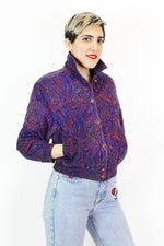 Saks Fifth Ave Paisley Puff Jacket S