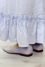 Lavender Leather Flats 7