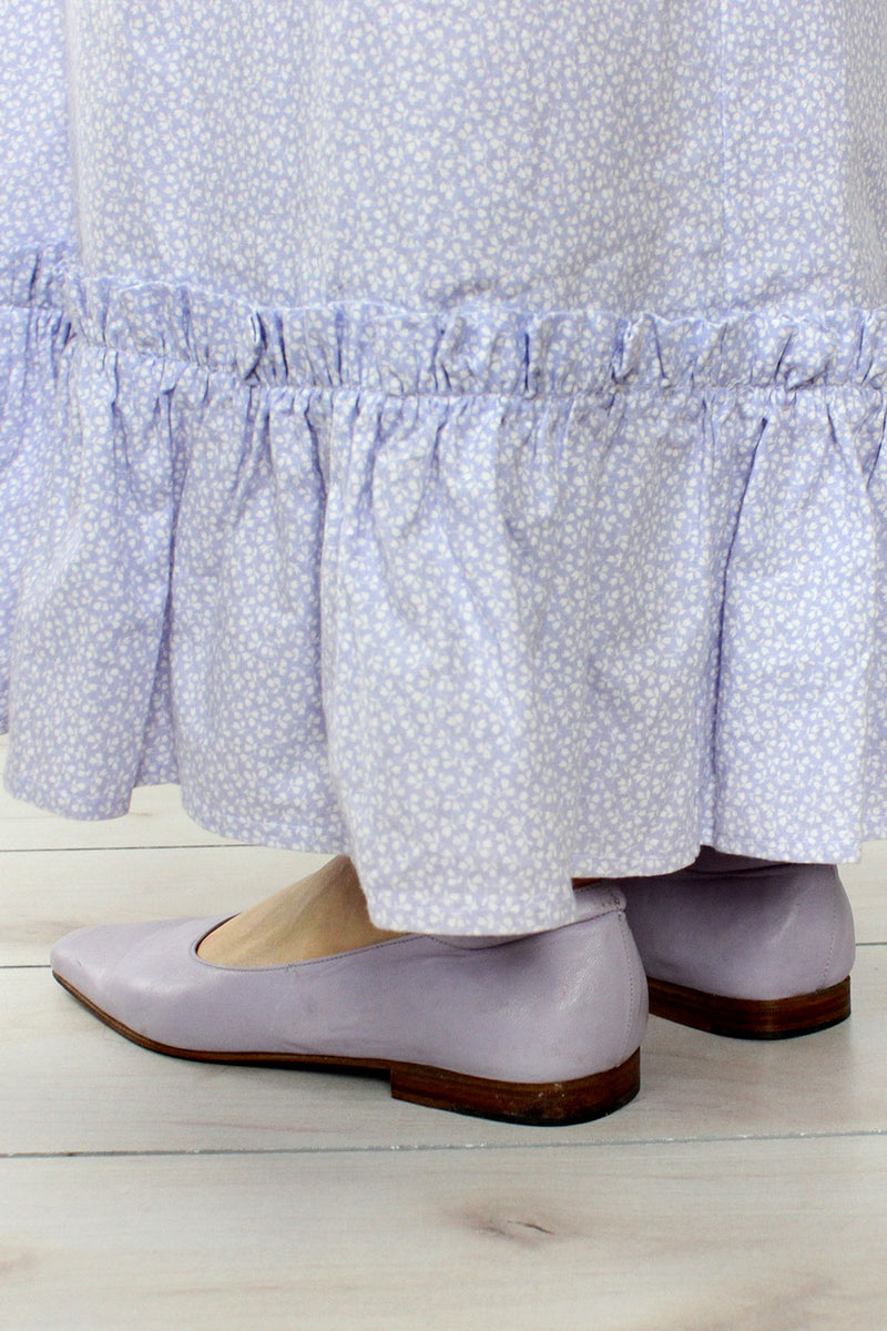 Lavender Leather Flats 7