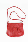 gathered leather handbags