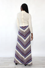 Crissa Linea Ivory Chevron Dress XS-M