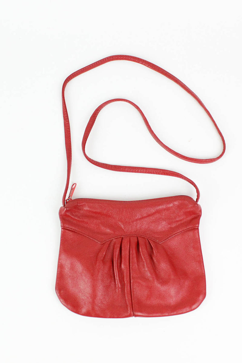 gathered leather handbags