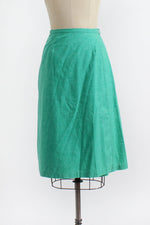 Moss Green Wrap Skirt S/M