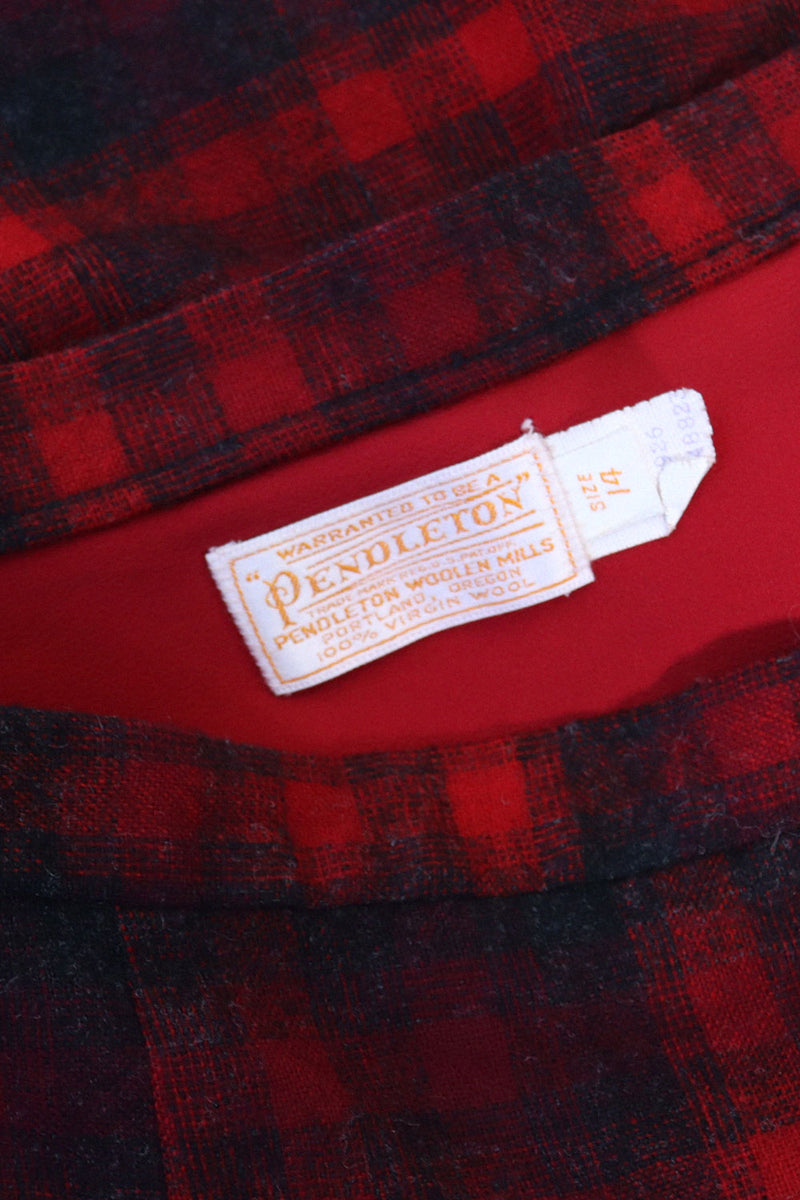 Pendleton Wool Plaid Pencil Skirt M