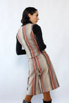 Berman Striped Gaucho Vest Set XS