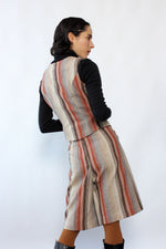 Berman Striped Gaucho Vest Set XS