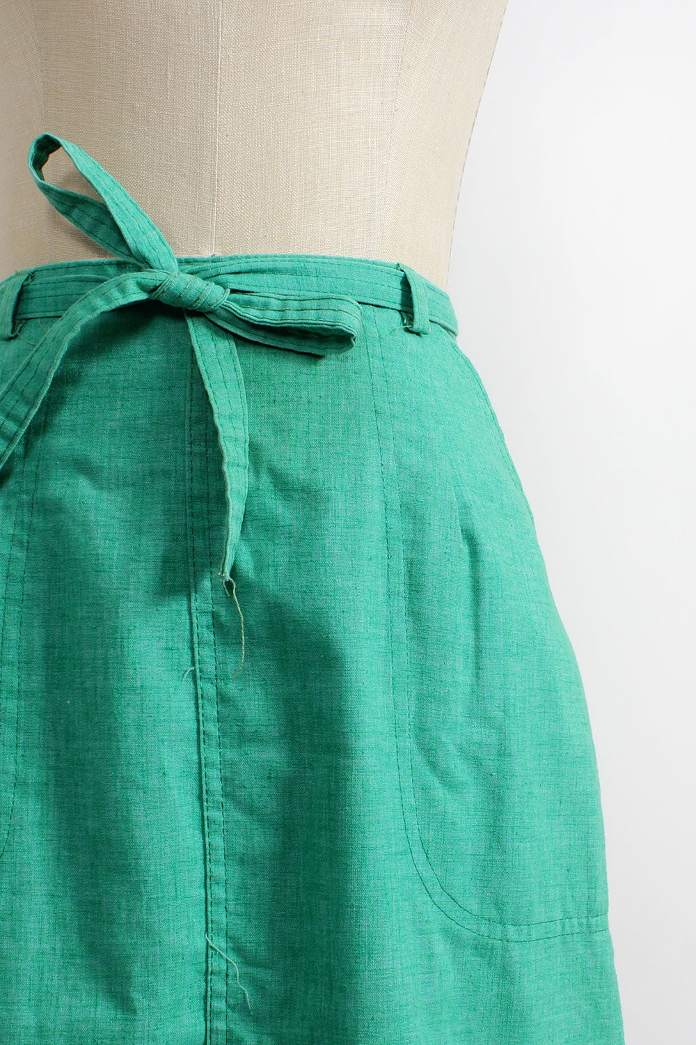 Moss Green Wrap Skirt S/M
