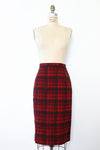 Pendleton Wool Plaid Pencil Skirt M