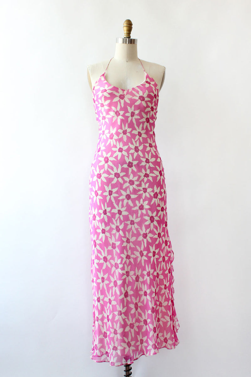 Ralph Lauren Fuchsia Silk Bias Dress XS/S