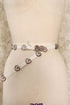 Silver Swirl Sash Belt