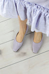 Lavender Leather Flats 7