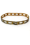70s Calderon Brass Window Belt S/M