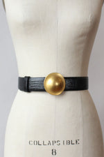 Black & Gold Lizard Belt