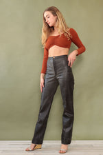 Frederick's Leatherette Stovepipe Pants S/M
