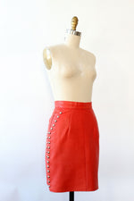 Gazzarri Studded Leather Skirt XS
